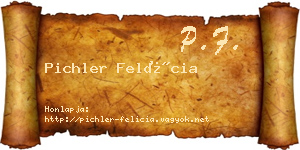 Pichler Felícia névjegykártya