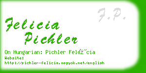 felicia pichler business card